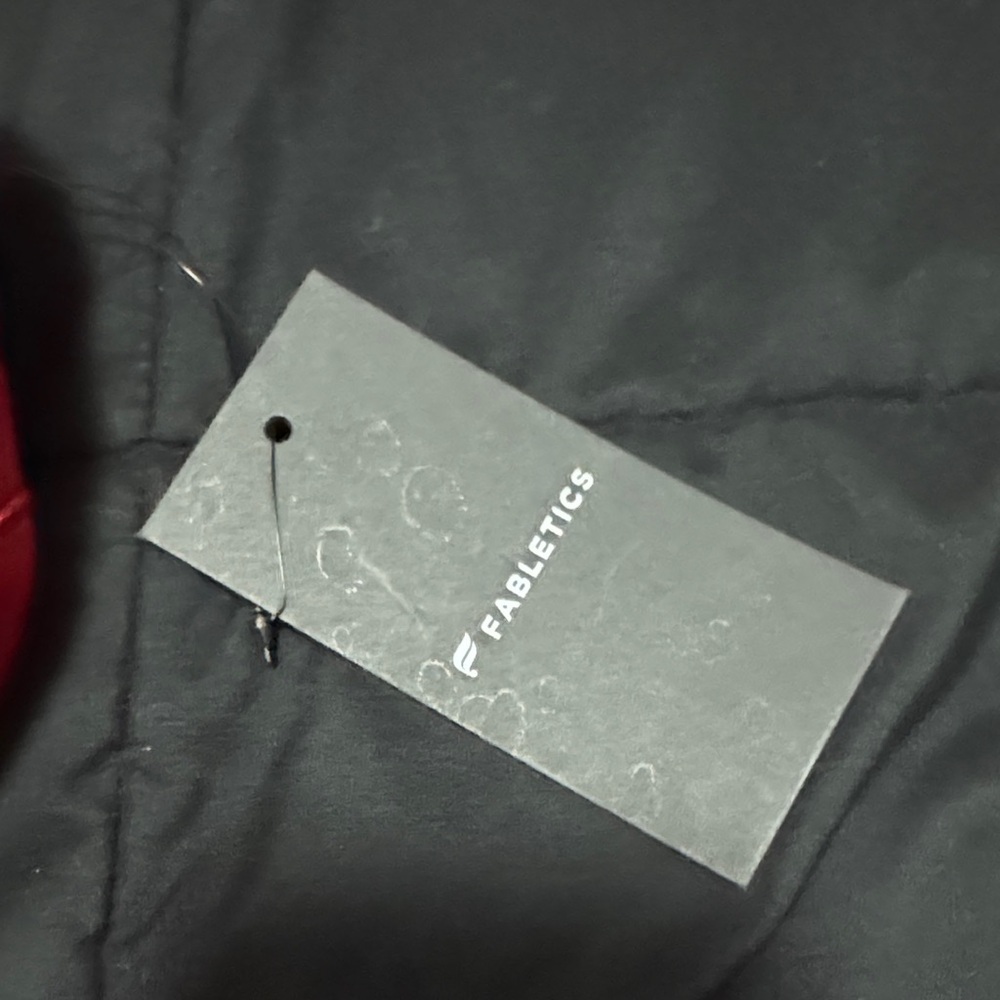 Fabletics Red Zip Travel Pouch Bag | New With Tags - Picture 2 of 13